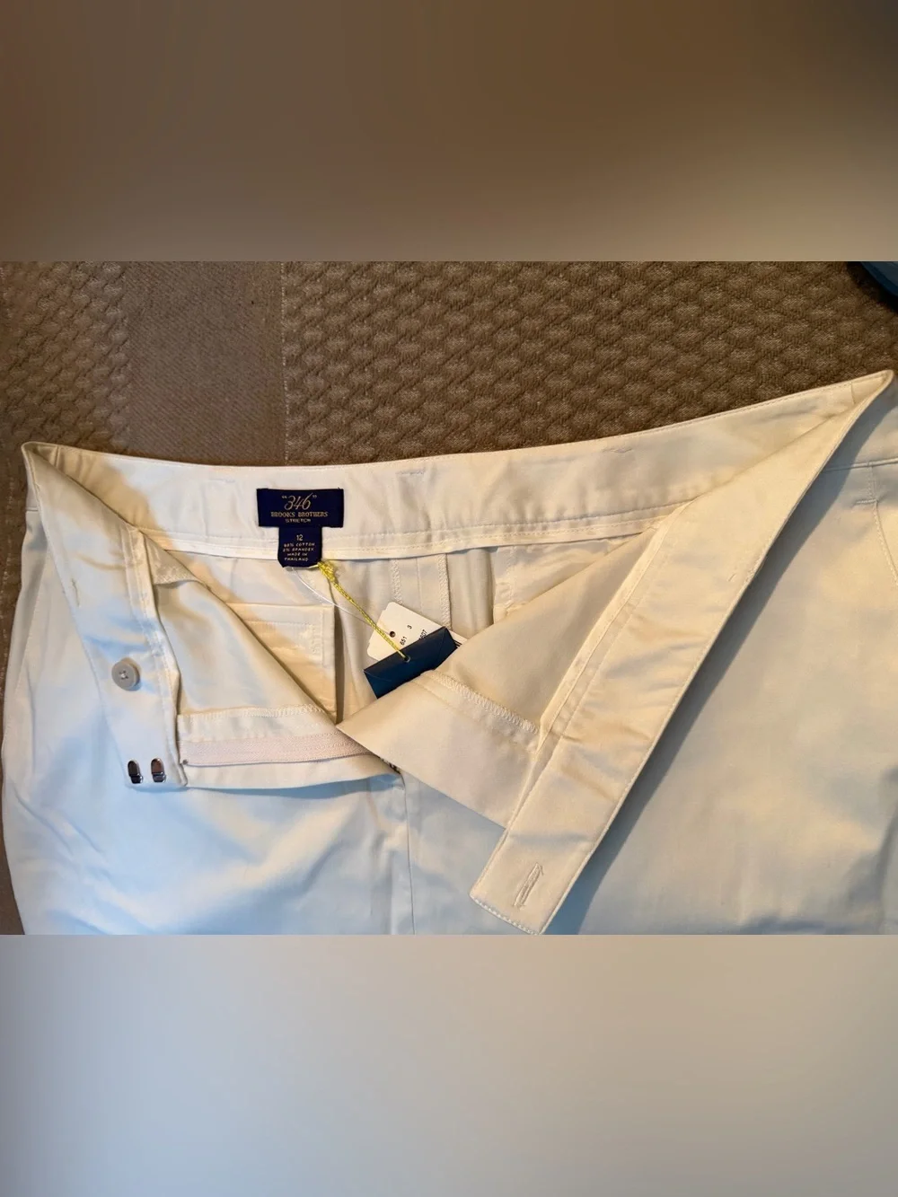 Brooks Brothers Cream / light tan Tailored Pencil Skirt